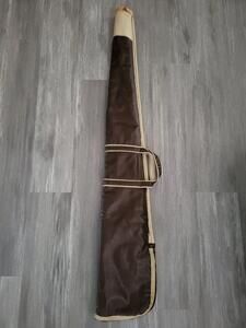 Vintage Gun Soft leather Case Red Head Brown 44 Inch Rifle 2 Tone Vinyl Padded